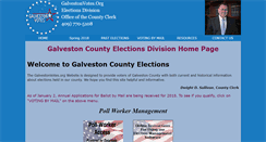 Desktop Screenshot of galvestonvotes.org